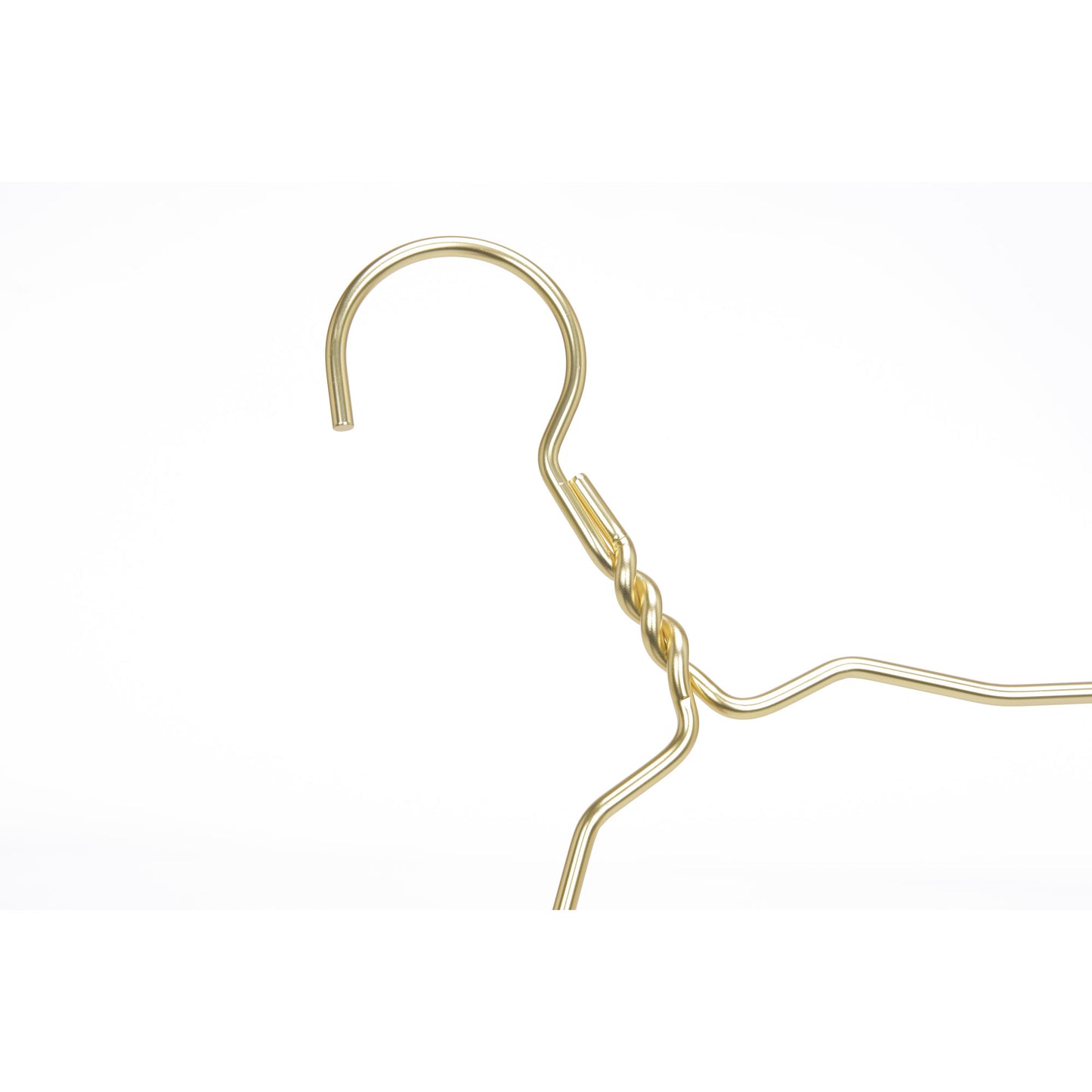 AL20 - 16.5" Gold Aluminum Hangers for Coats Suits and Shirts - 100 Hangers