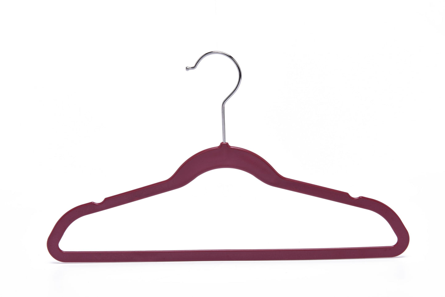 PL030 - Kids Plastic Hanger for Coats and Shirts with Swivel Hook, Chrome Hook