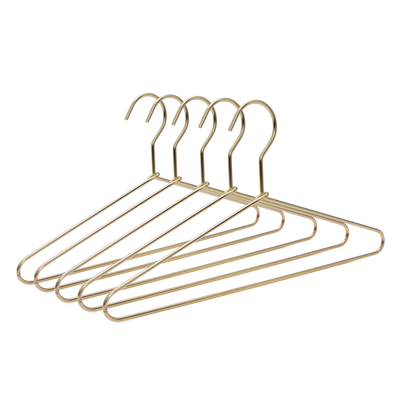 M021 - Metal 14"Petite Hanger with Gold/Brass Finish 100pcs