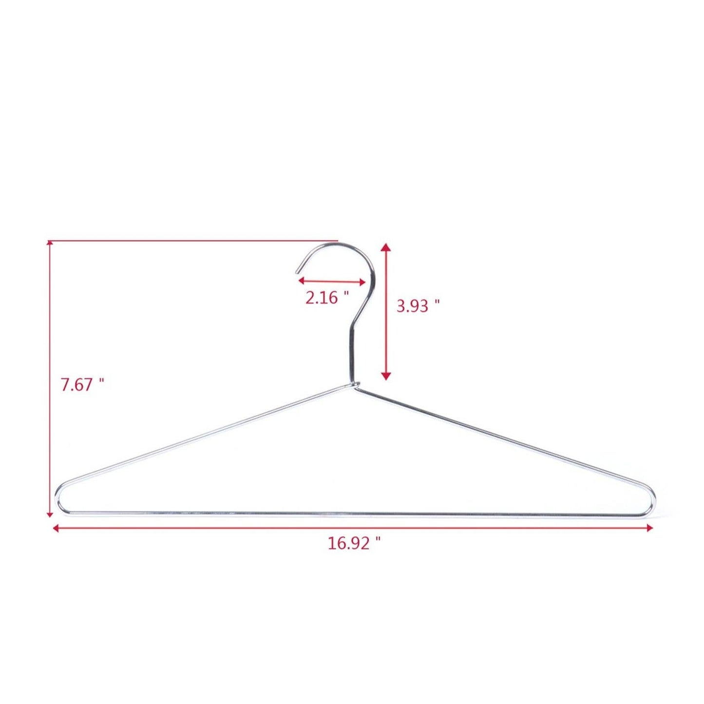 5272 - Heavy Duty Metal Hanger for Suit/Coats 17"-96 Hangers