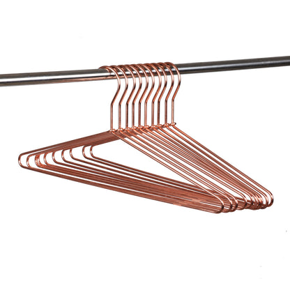 3821 - 17" Heavy Duty Rose Gold Metal Hanger for Suit/Coats, 120 Lose
