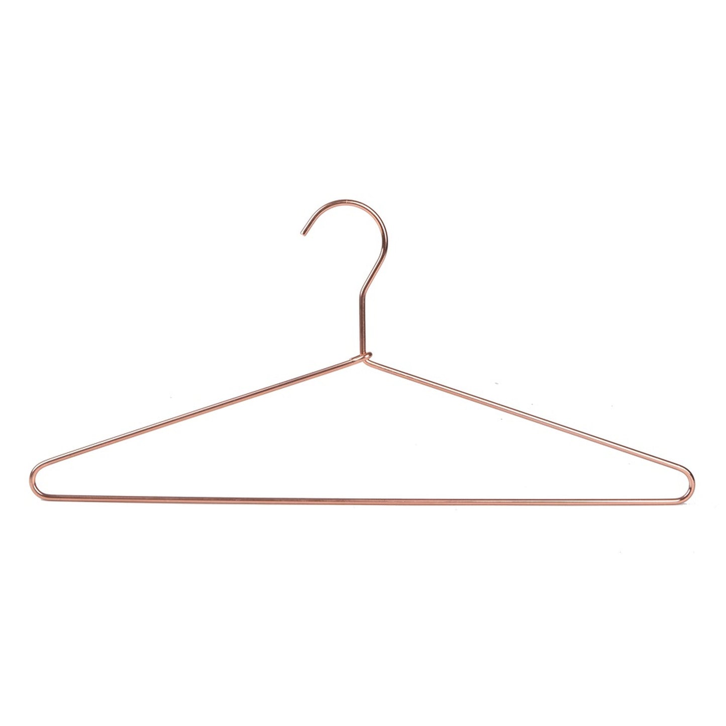 3821 - 17" Heavy Duty Rose Gold Metal Hanger for Suit/Coats, 120 Lose