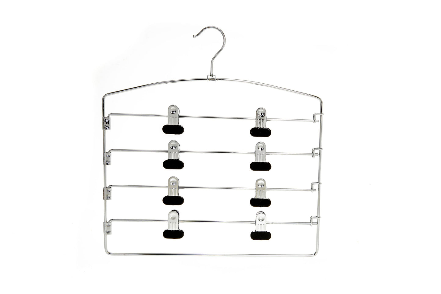 M061 - Heavy Duty 4 Tier Hanger Rack with Clips - 30 pcs