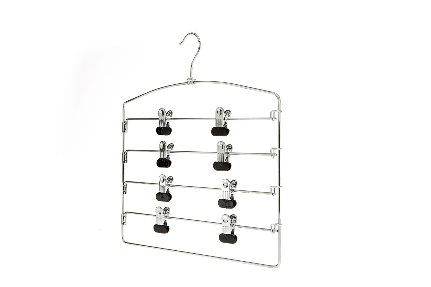 M061 - Heavy Duty 4 Tier Hanger Rack with Clips - 30 pcs