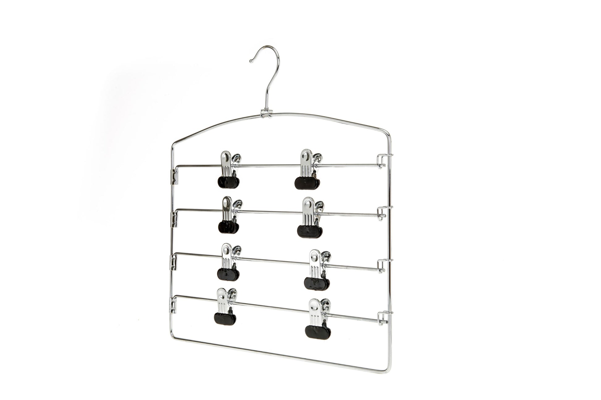 M061 - Heavy Duty 4 Tier Hanger Rack with Clips - 30 pcs