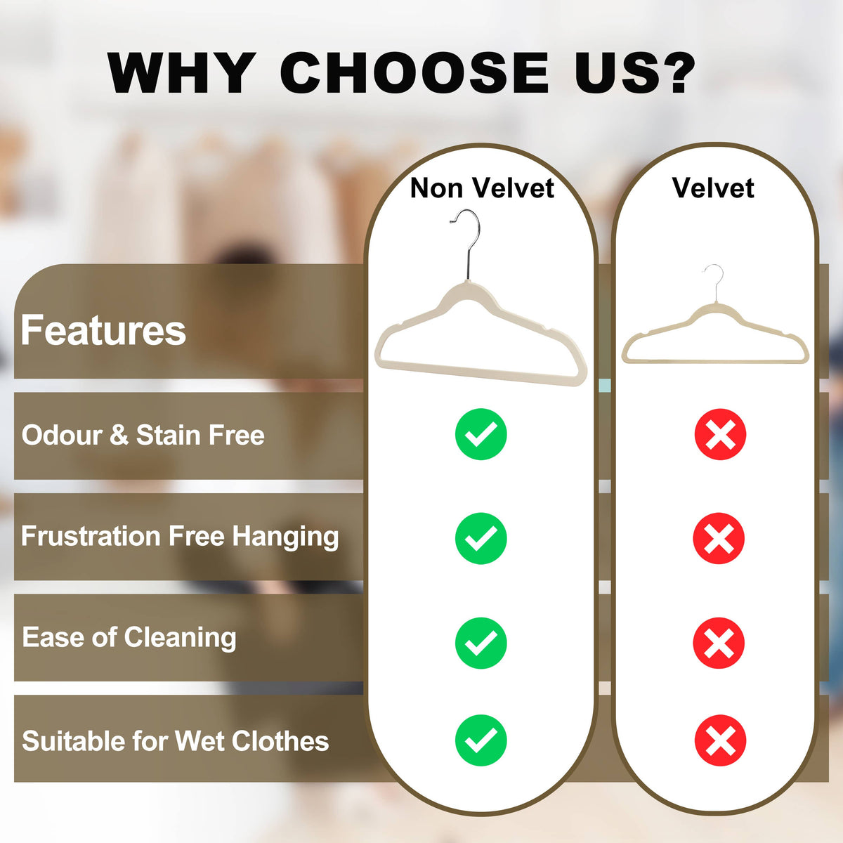P415-IV – Kids Slim ABS Plastic Shirt Hanger – 13.7" – Ivory