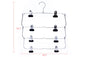 M050 - Heavy Duty 4 Tier Hanger Foldable Wide Clips - 24 pcs (Retail Packed)
