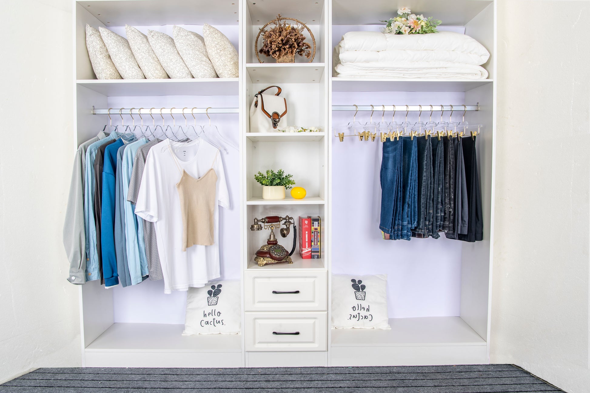 8020 - 14" Clear Acrylic Skirt Pant Hanger with Clips for The Bedroom Closets, for Skirts Pants and Shirts - Thickness 0.39" - 90 Hangers