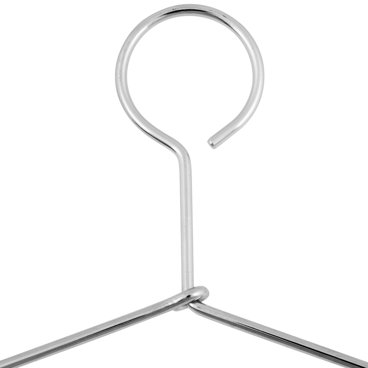 2050 – Heavy-Duty Anti-Theft Metal Hanger, 4.8 mm – 17" – Chrome