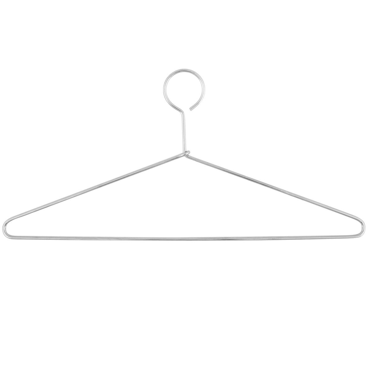 2050 – Heavy-Duty Anti-Theft Metal Hanger, 4.8 mm – 17" – Chrome
