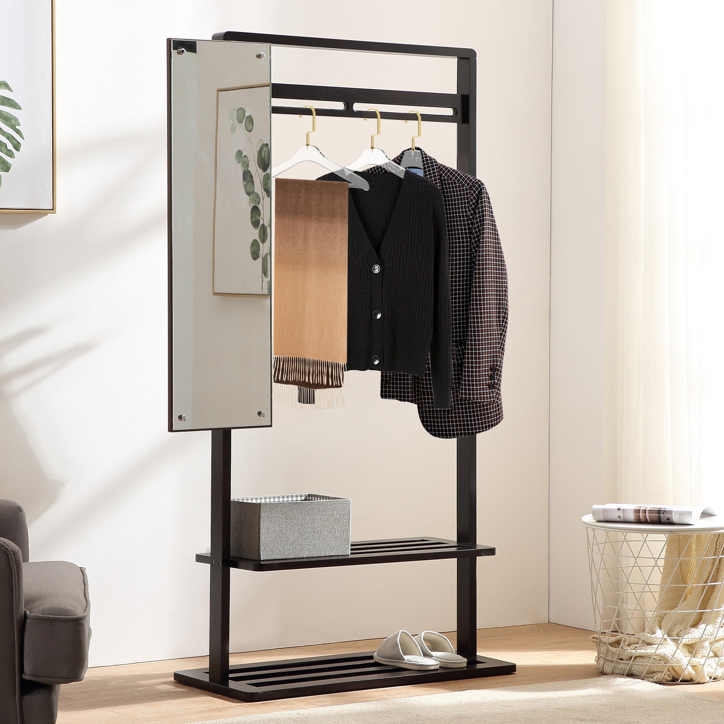 AC12 - 17" Clear Acrylic Hanger with Acrylic Bar, Suits and Pants Hanger, Thickness 0.39" - 50 Hangers 