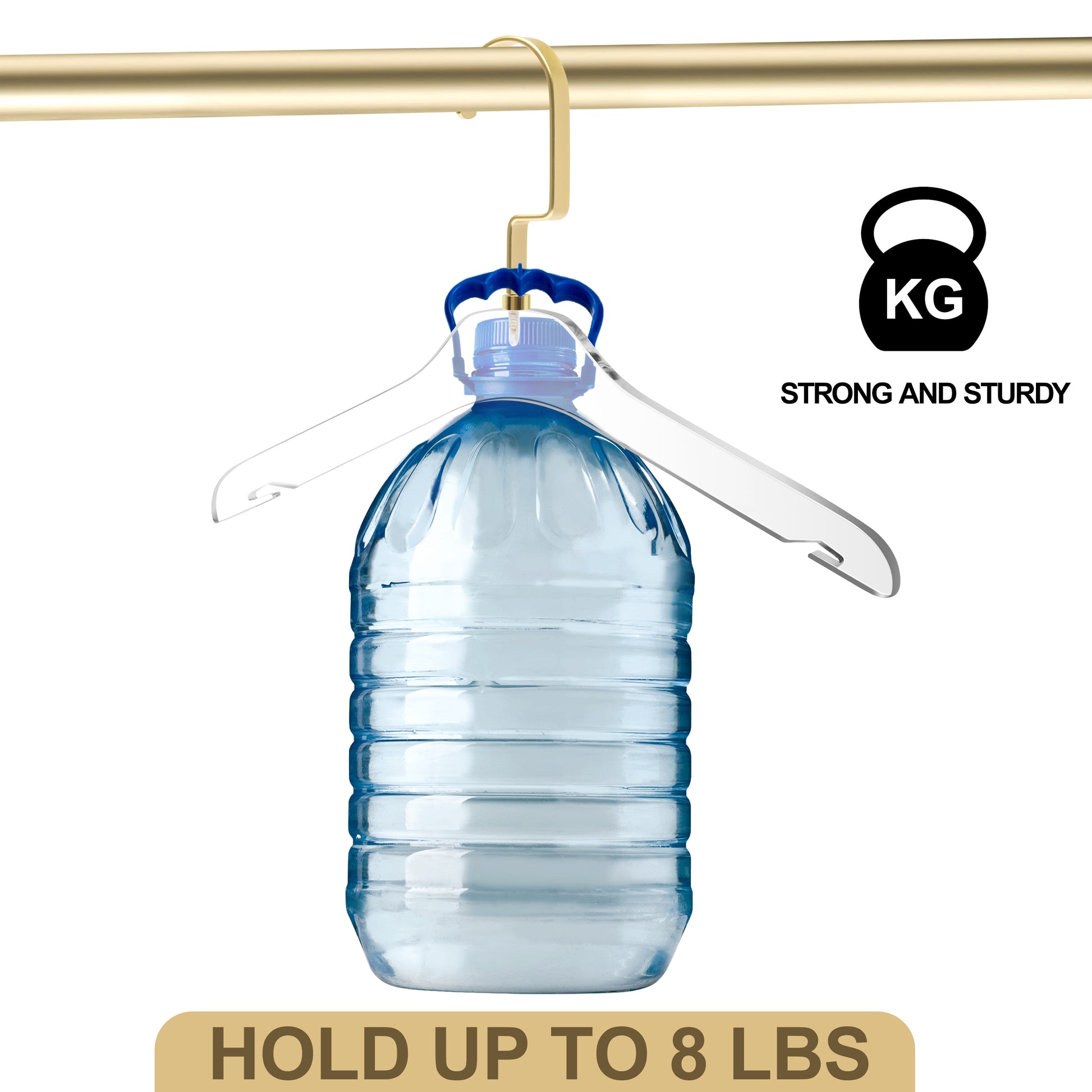 12.5" Clear Acrylic Kids Hanger for The Bedroom and Coat Closets, for Coats Suits and Shirts - Thickness 0.39" - 50 Hangers