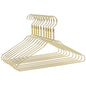 AL20 - 16.5" Gold Aluminum Hangers for Coats Suits and Shirts - 100 Hangers