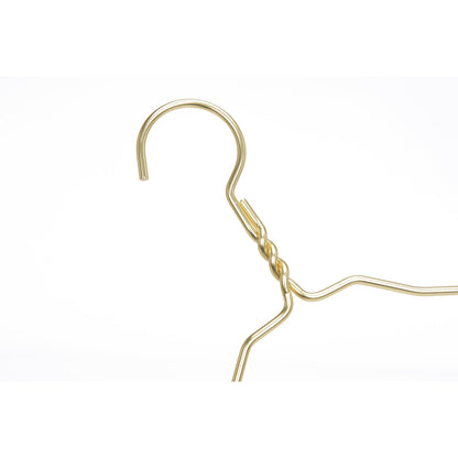 AL20 - 16.5" Gold Aluminum Hangers for Coats Suits and Shirts - 100 Hangers