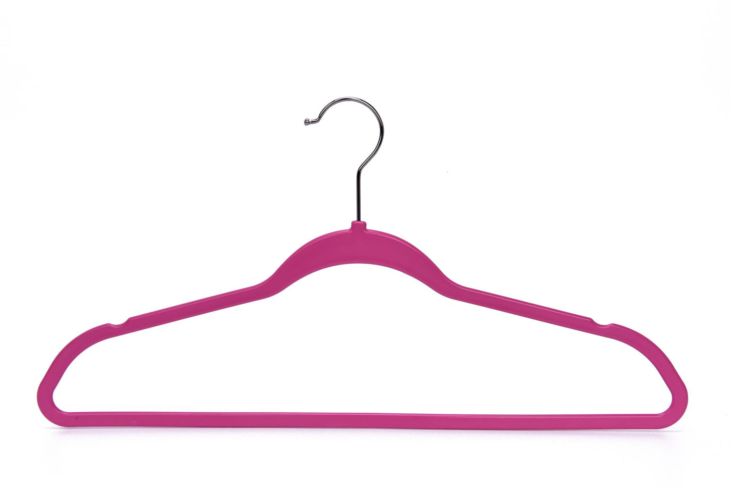 PL024 - Plastic Shirt Hangers Heavy Duty - Pink 200 Hangers