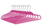 PL024 - Plastic Shirt Hangers Heavy Duty - Pink 200 Hangers