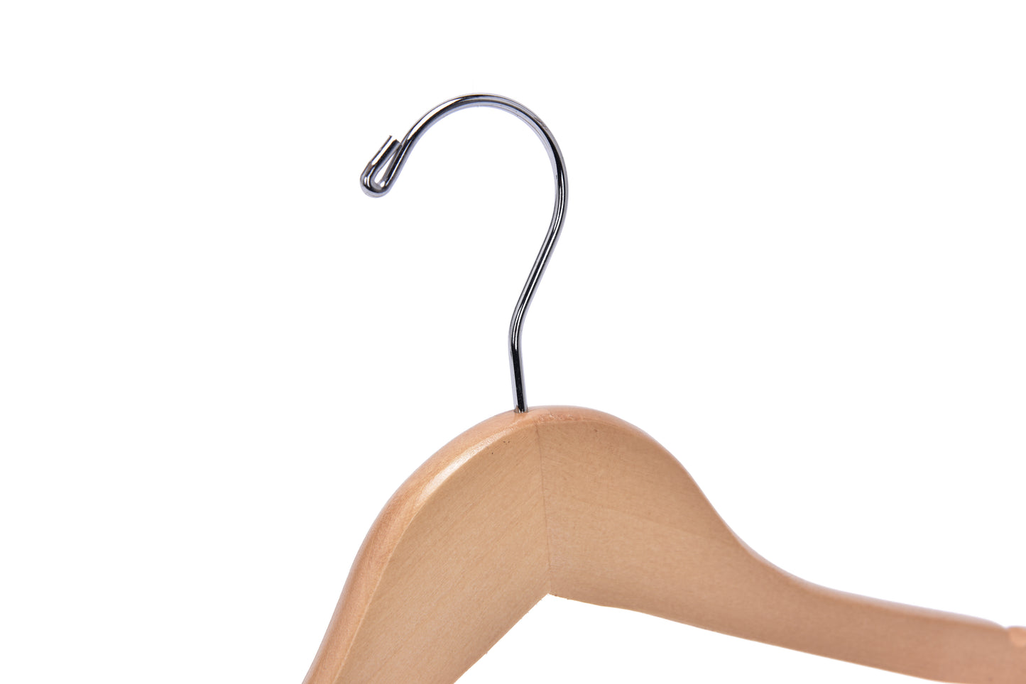 WK20 - 14.5" Kids Wooden Hanger - Natural - 100 Hangers