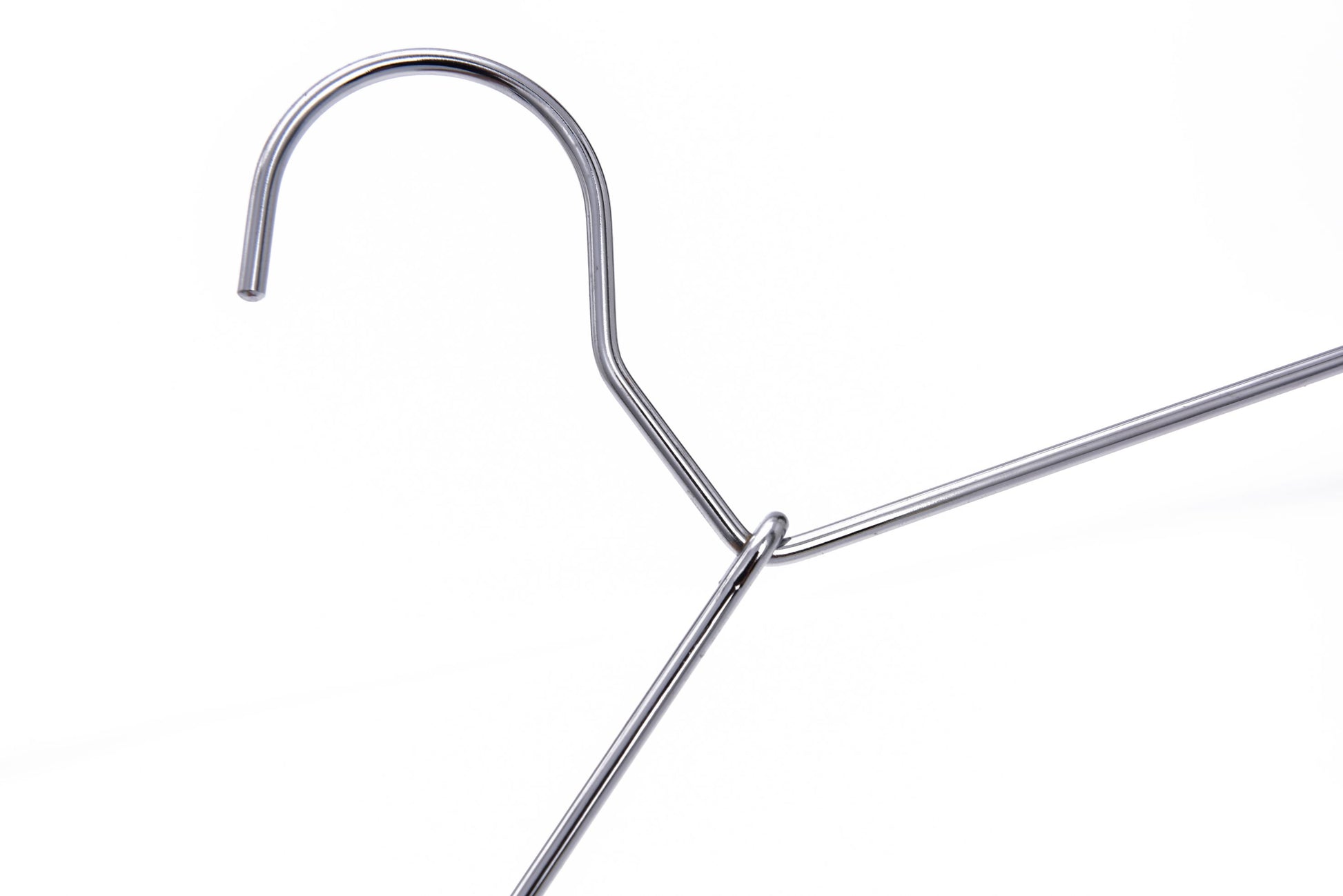 M052-10  - Heavy Duty Metal Skirt Hanger with Clips - 100 Hangers