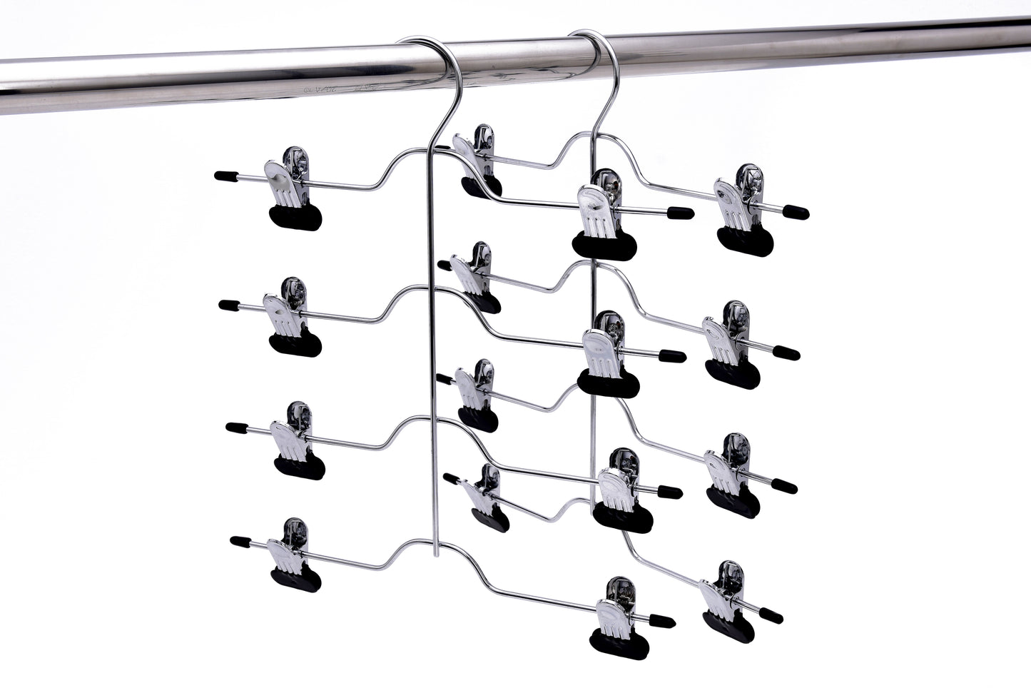 M051 - Heavy Duty 4 Tier Hanger Wide Clips