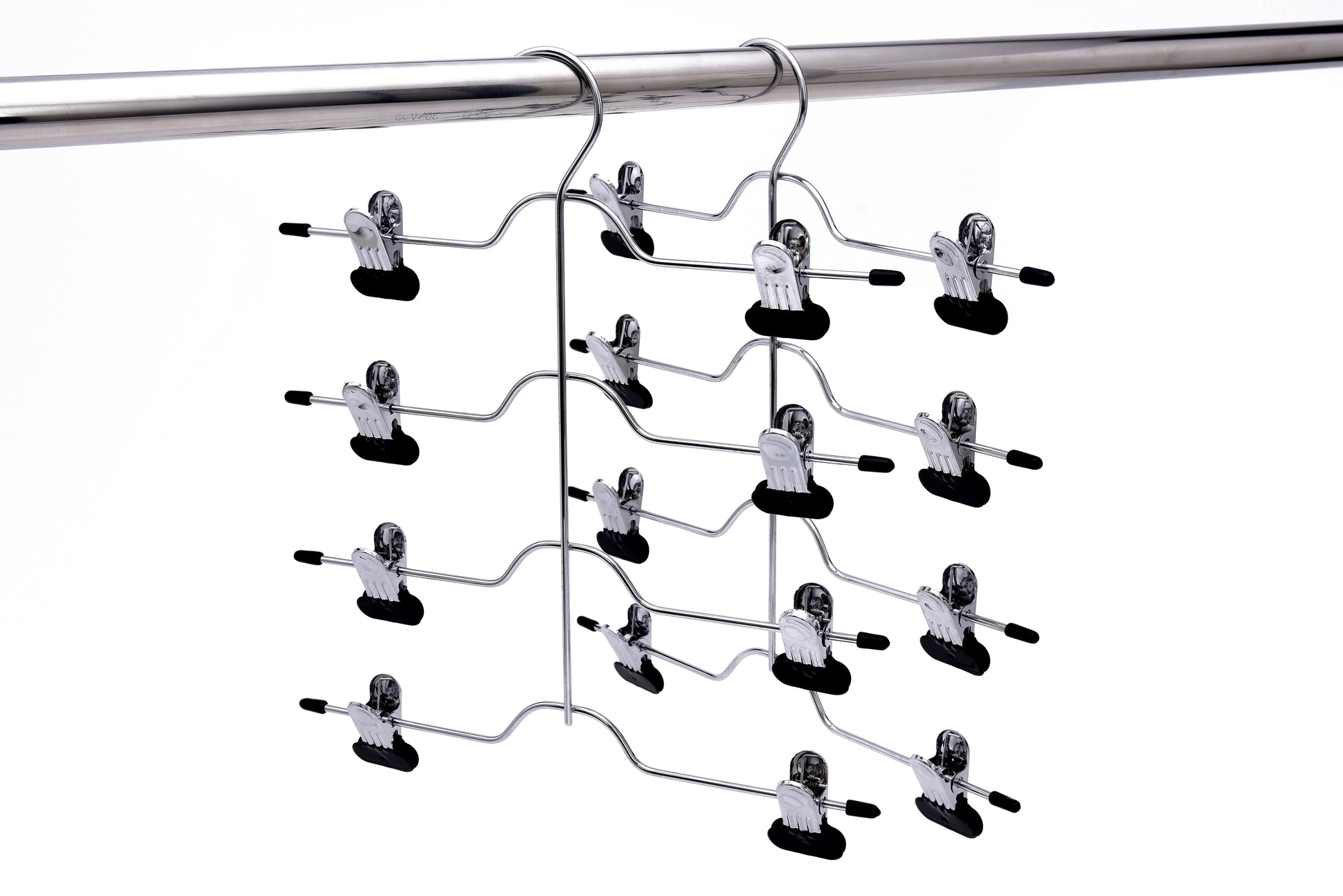 M051 - Heavy Duty 4 Tier Hanger Wide Clips