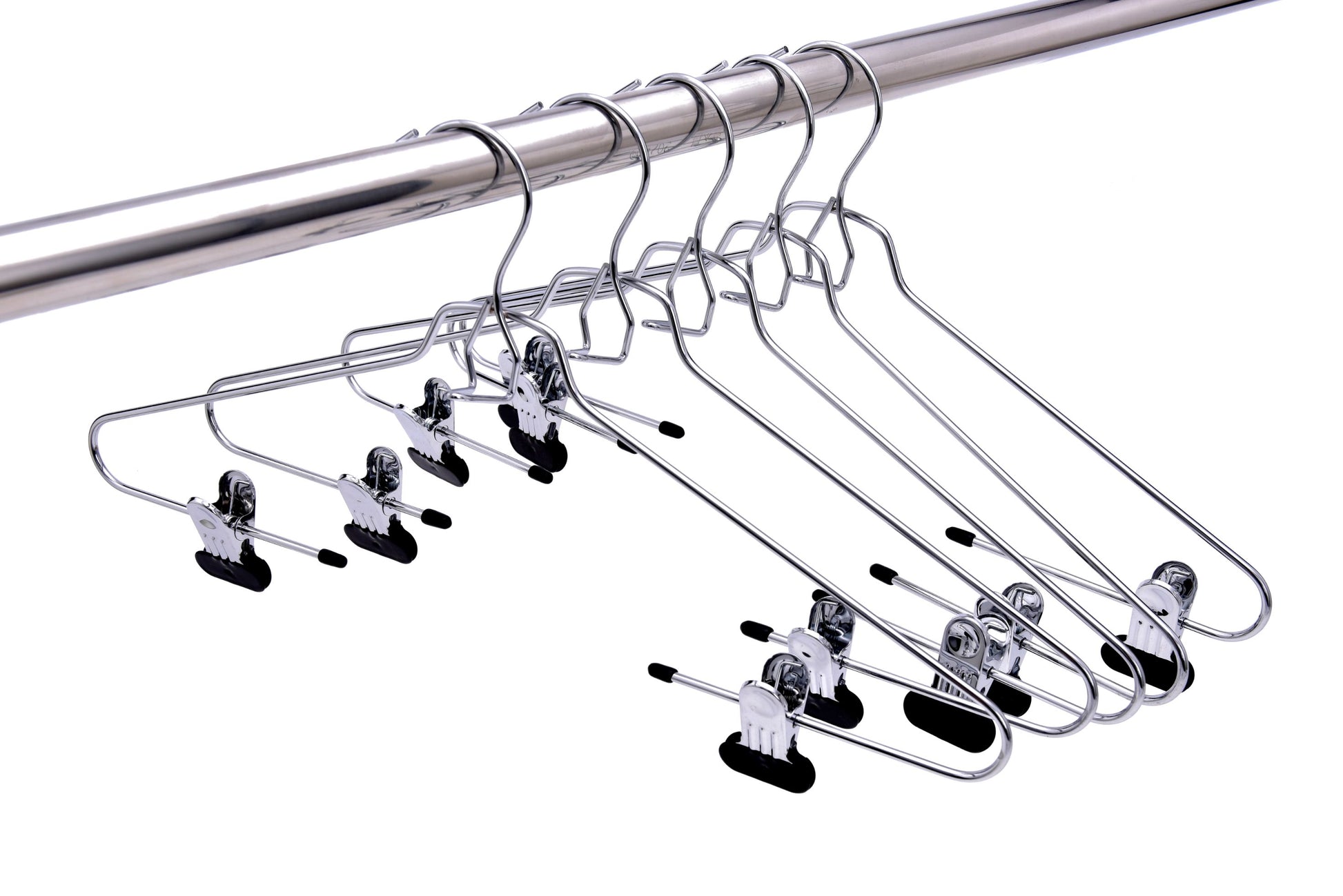 M059 - Heavy Duty Metal Add On Hanger Wide Clips - 60 Pcs (Retail Packed)
