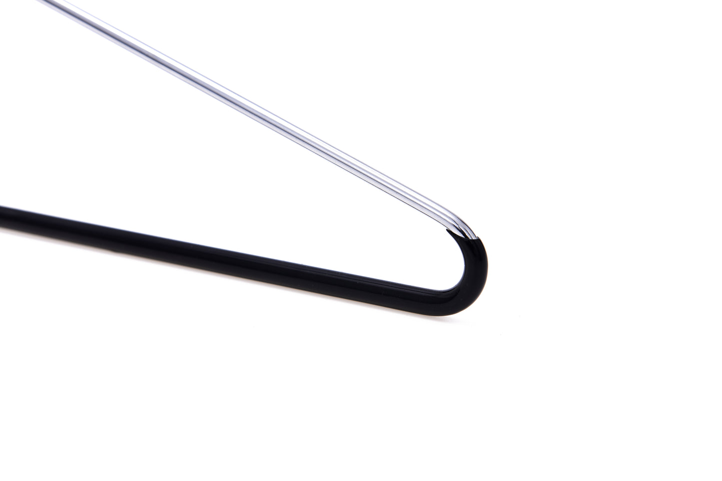 M010 - Metal Hanger with Black PVC coating on Bottom - 100