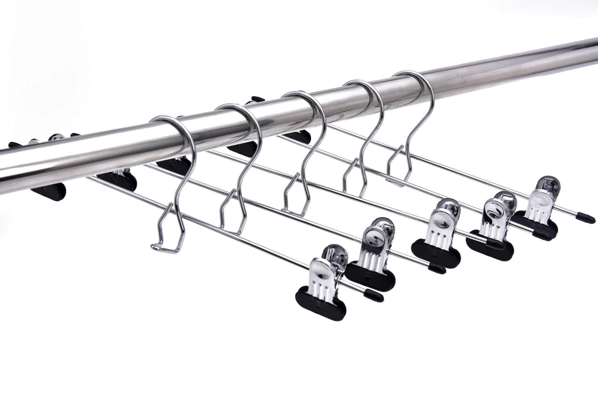 M054 - Heavy Duty Metal Add On Hanger Wide Clips - 72 pcs (Retail Packed)