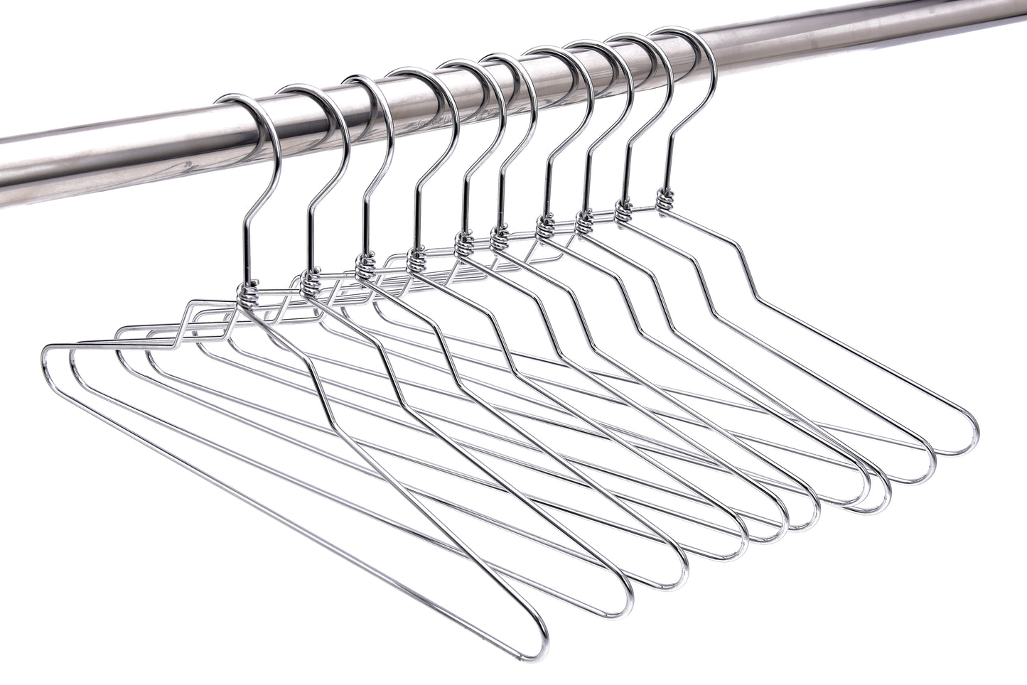 M016 - Metal Suit Hanger, Swivel Hook, 16 inch - 100 Hangers