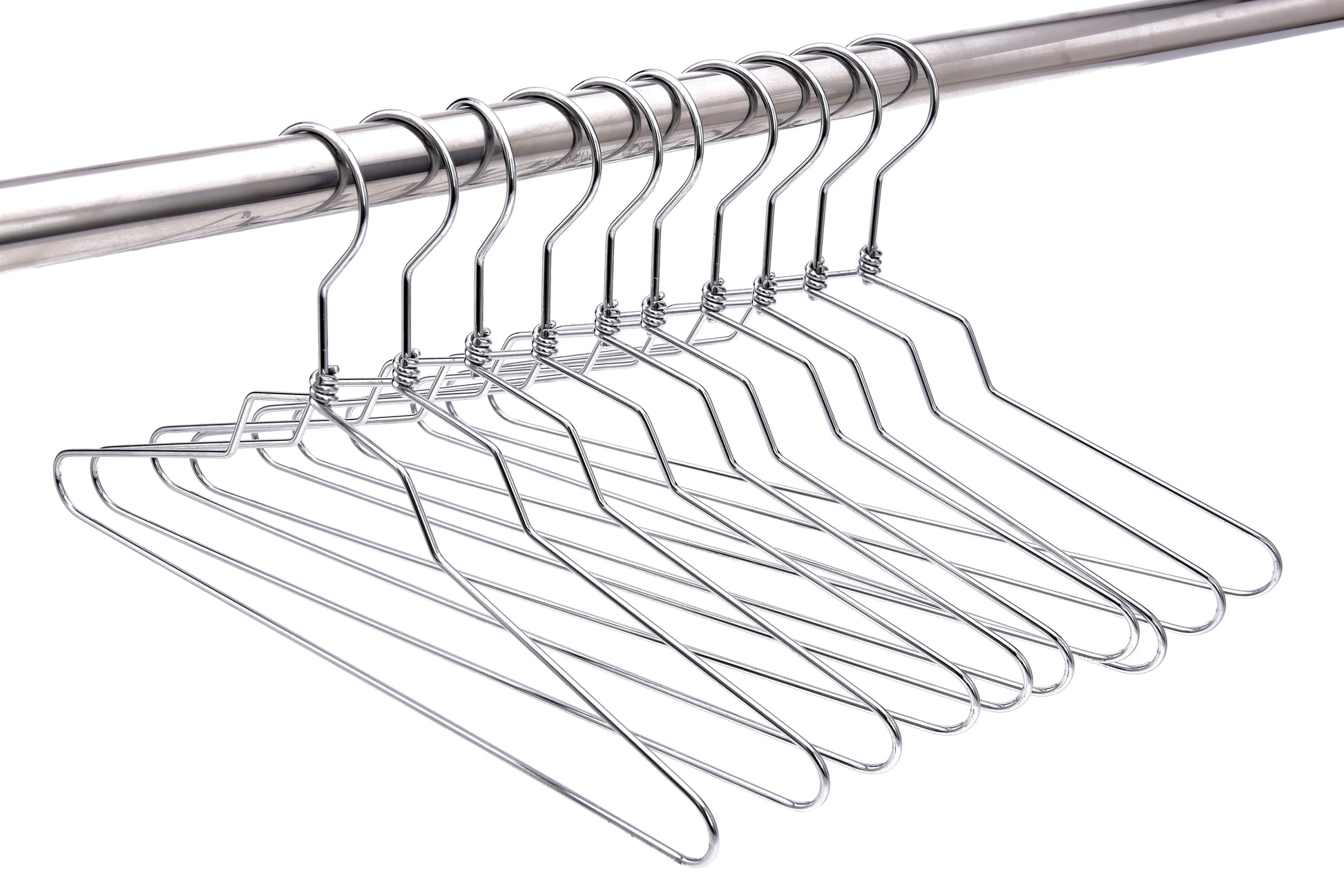 M016 - Metal Suit Hanger, Swivel Hook, 16 inch - 100 Hangers