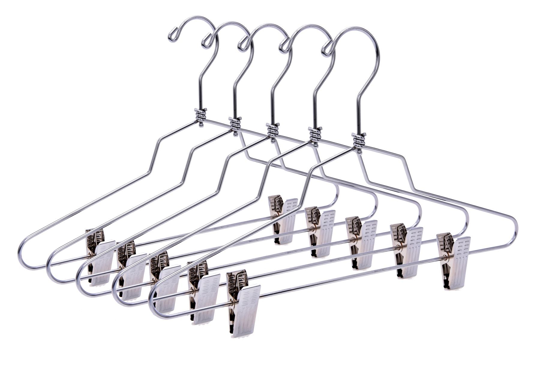 M056  - Metal Hanger 14" with Clips Swivel Hook Teen