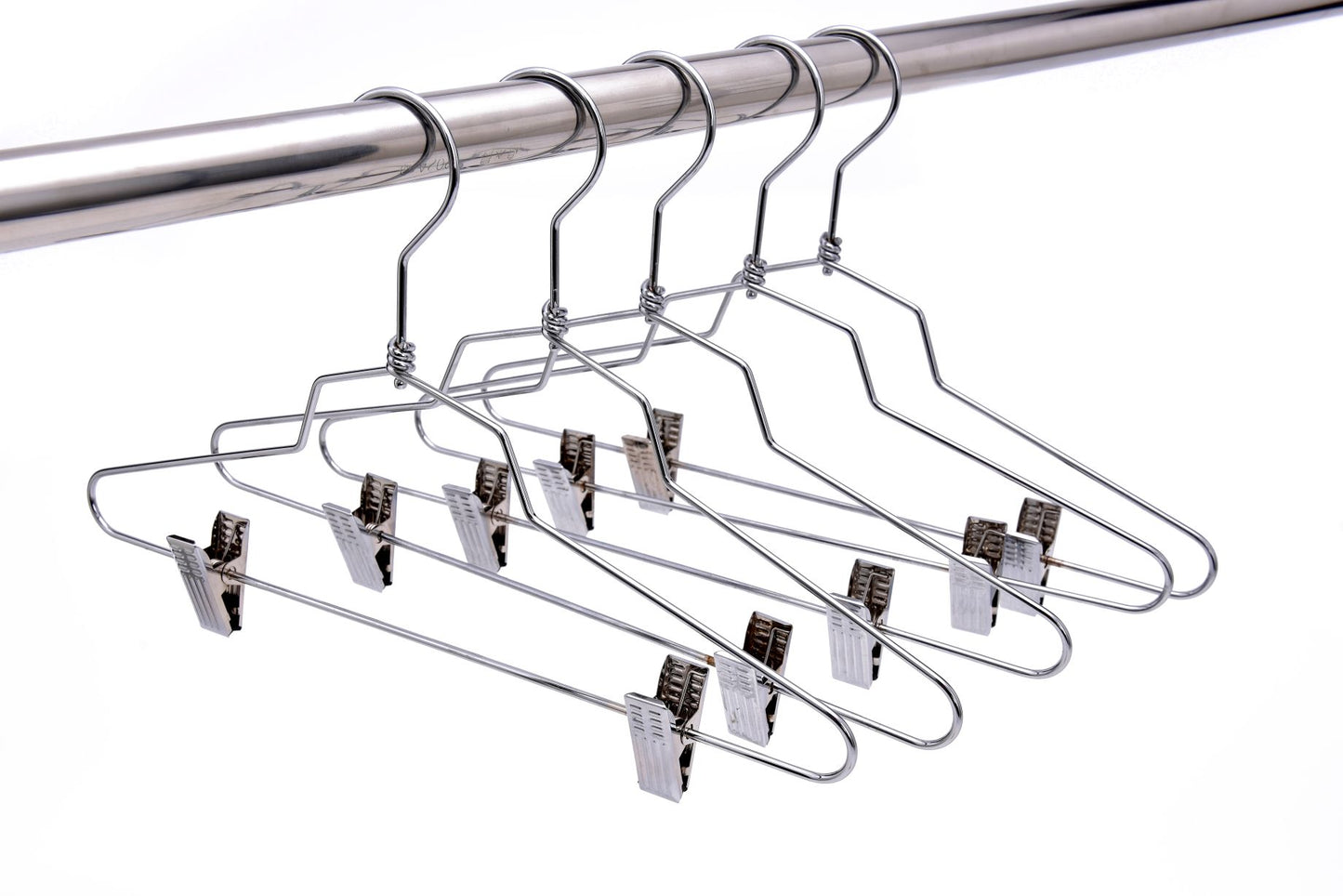 M056  - Metal Hanger 14" with Clips Swivel Hook Teen
