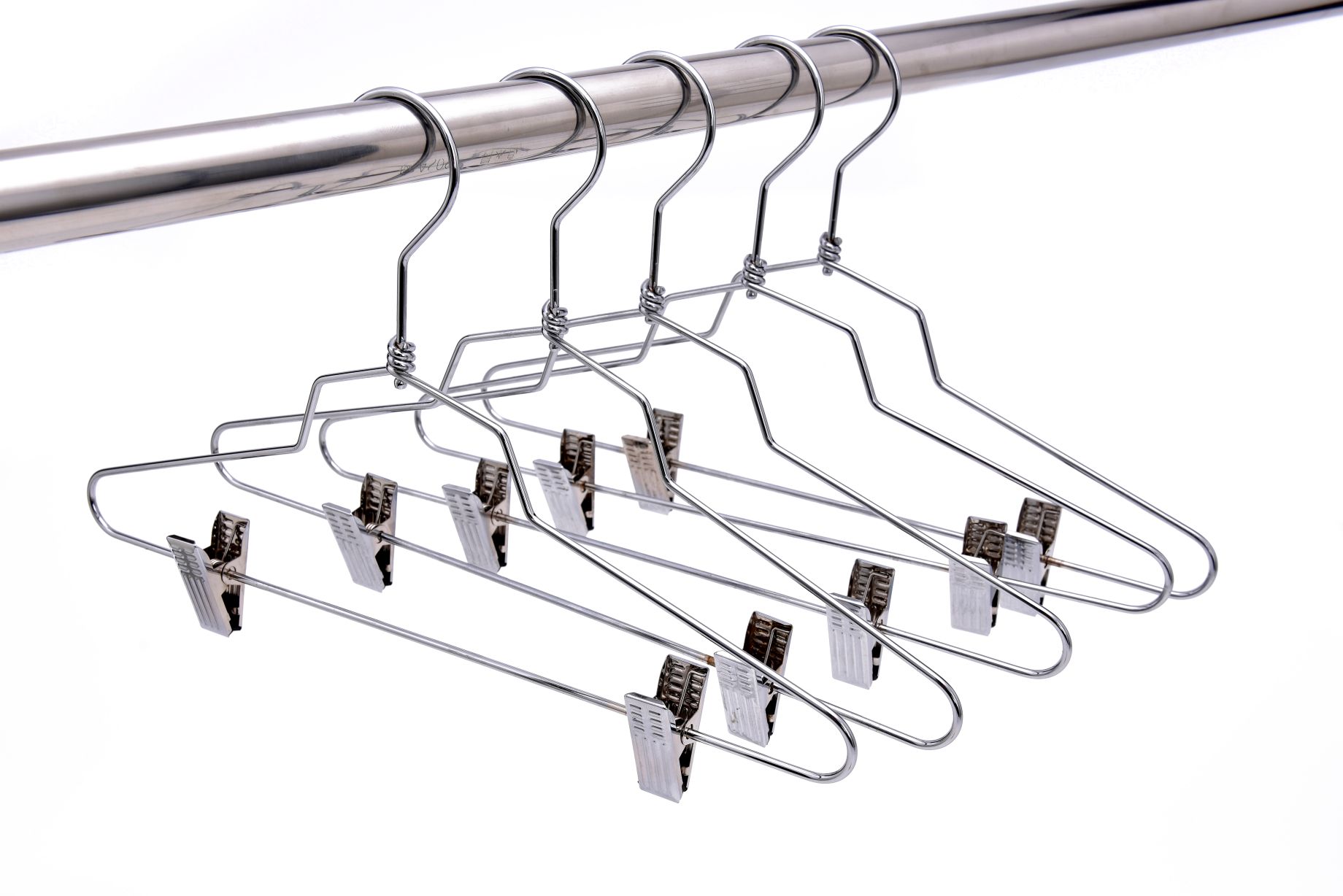 M056  - Metal Hanger 14" with Clips Swivel Hook Teen