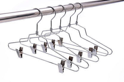 M056  - Metal Hanger 14" with Clips Swivel Hook Teen