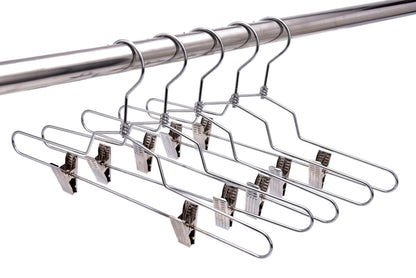 M058-10 - Heavy Duty Metal Hanger + Clips Swivel Hook - 100 Pcs