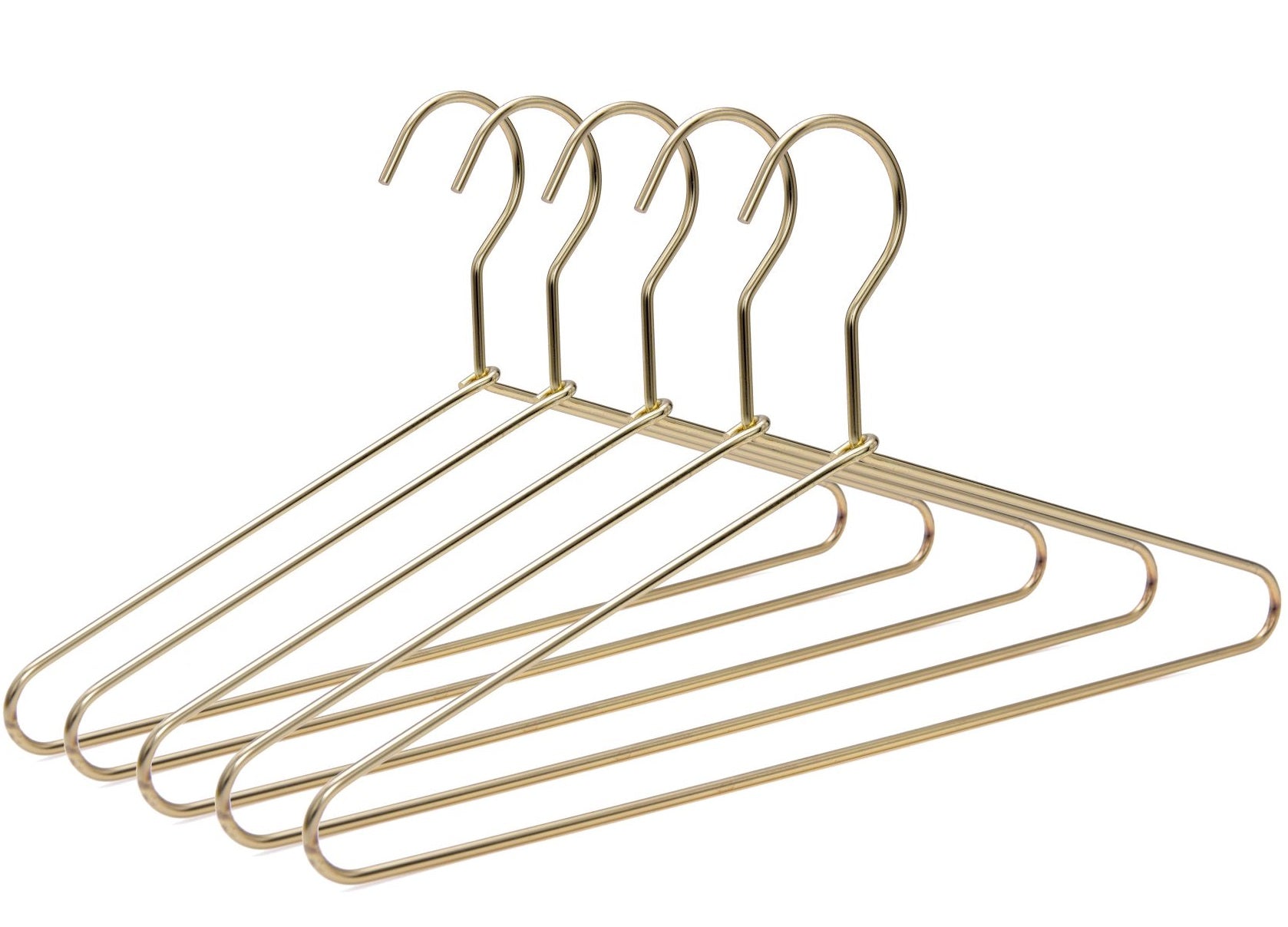 M021 - Metal 14"Petite Hanger with Gold/Brass Finish 100pcs