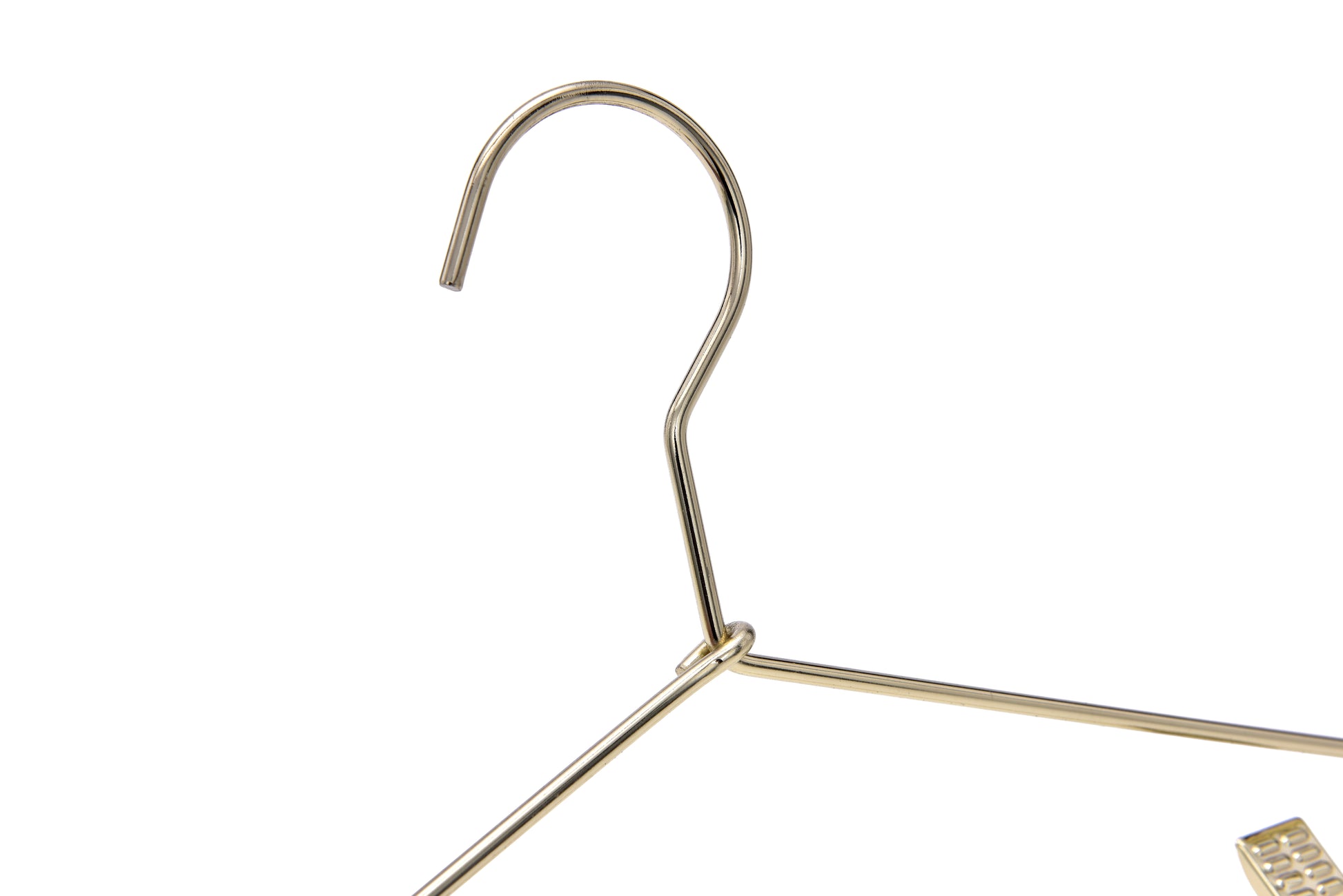 M072 - Gold Hangers Heavy Duty with Clips - 60 Hangers