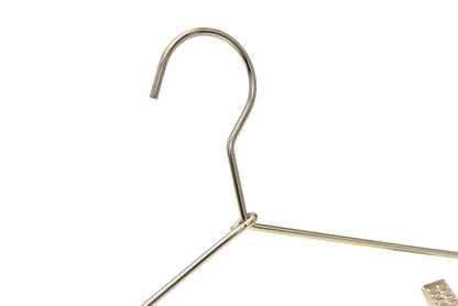 M072 - Gold Hangers Heavy Duty with Clips - 60 Hangers