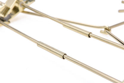 M072 - Gold Hangers Heavy Duty with Clips - 60 Hangers