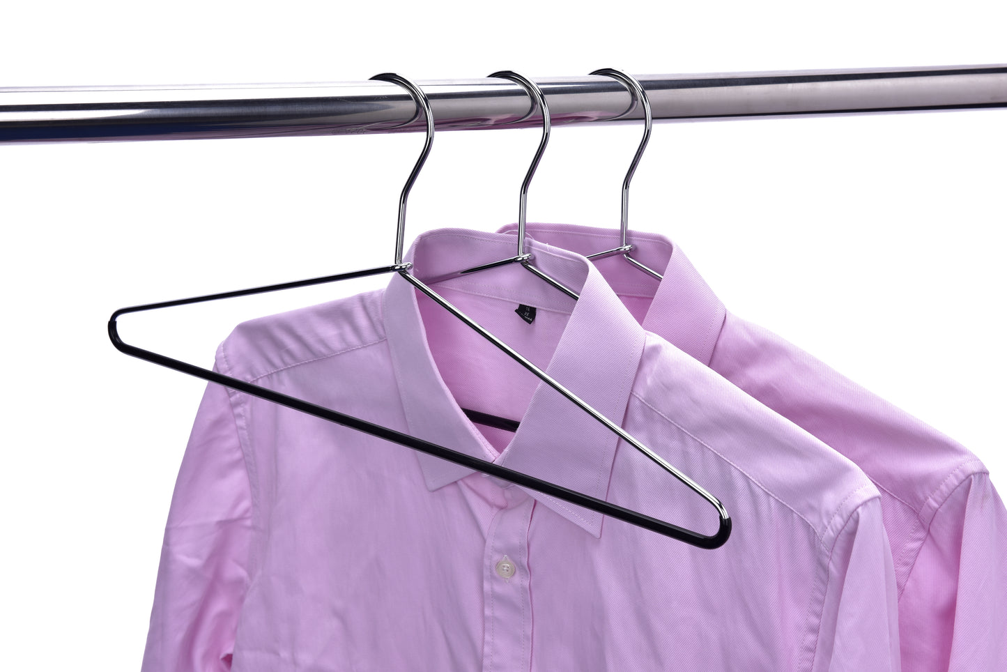 M010 - Metal Hanger with Black PVC coating on Bottom - 100