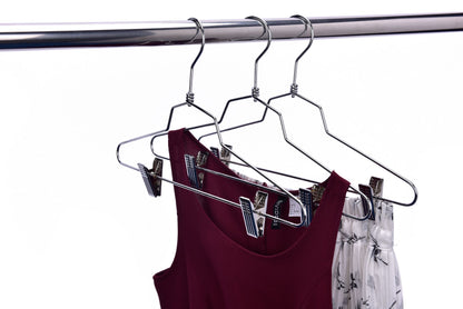 M056  - Metal Hanger 14" with Clips Swivel Hook Teen
