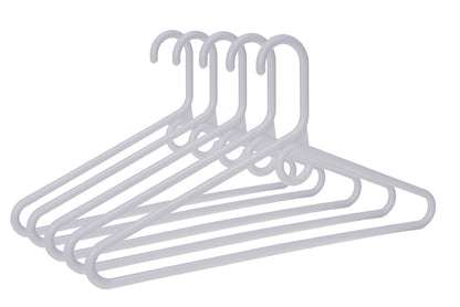 P031 - Plastic Heavy-Duty Hanger White - 100 Hangers