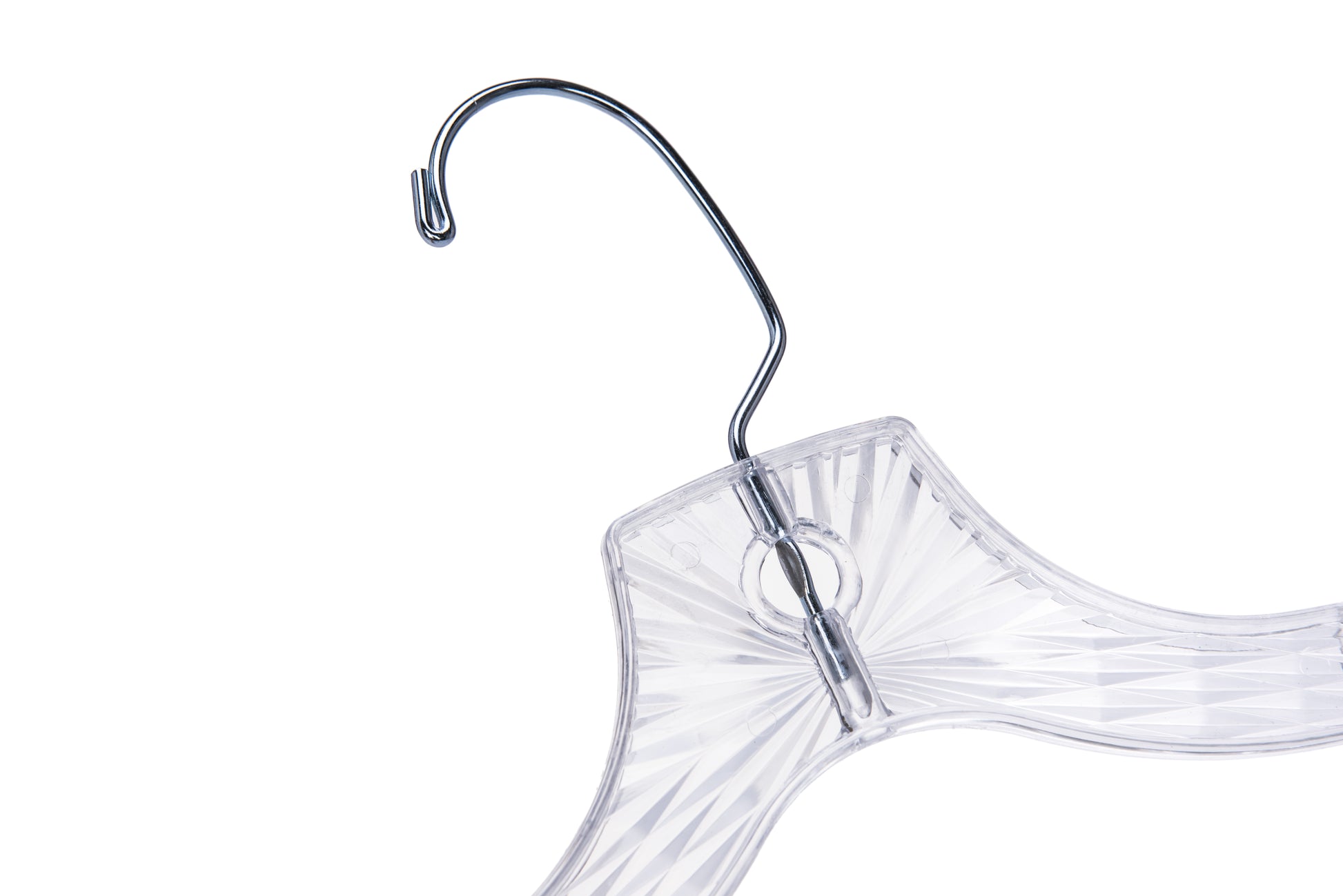 P020 - Crystal Plastic Shirt Hanger - 100 Hangers