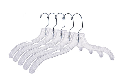 P020 - Crystal Plastic Shirt Hanger - 100 Hangers