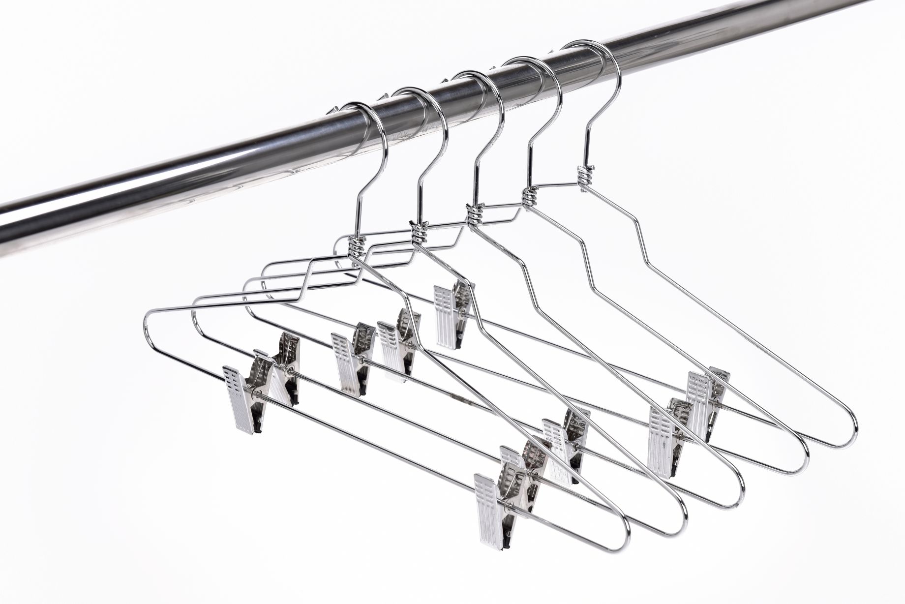 M055-10 - Metal Hanger 16" with Clips Swivel Hook 100 pcs.