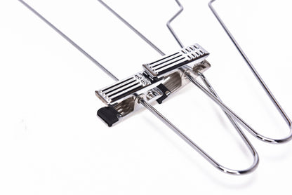 M055-10 - Metal Hanger 16" with Clips Swivel Hook 100 pcs.