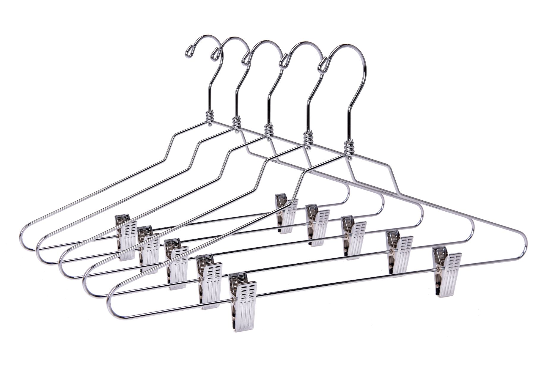 M055-10 - Metal Hanger 16" with Clips Swivel Hook 100 pcs.