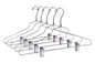 M055-10 - Metal Hanger 16" with Clips Swivel Hook 100 pcs.