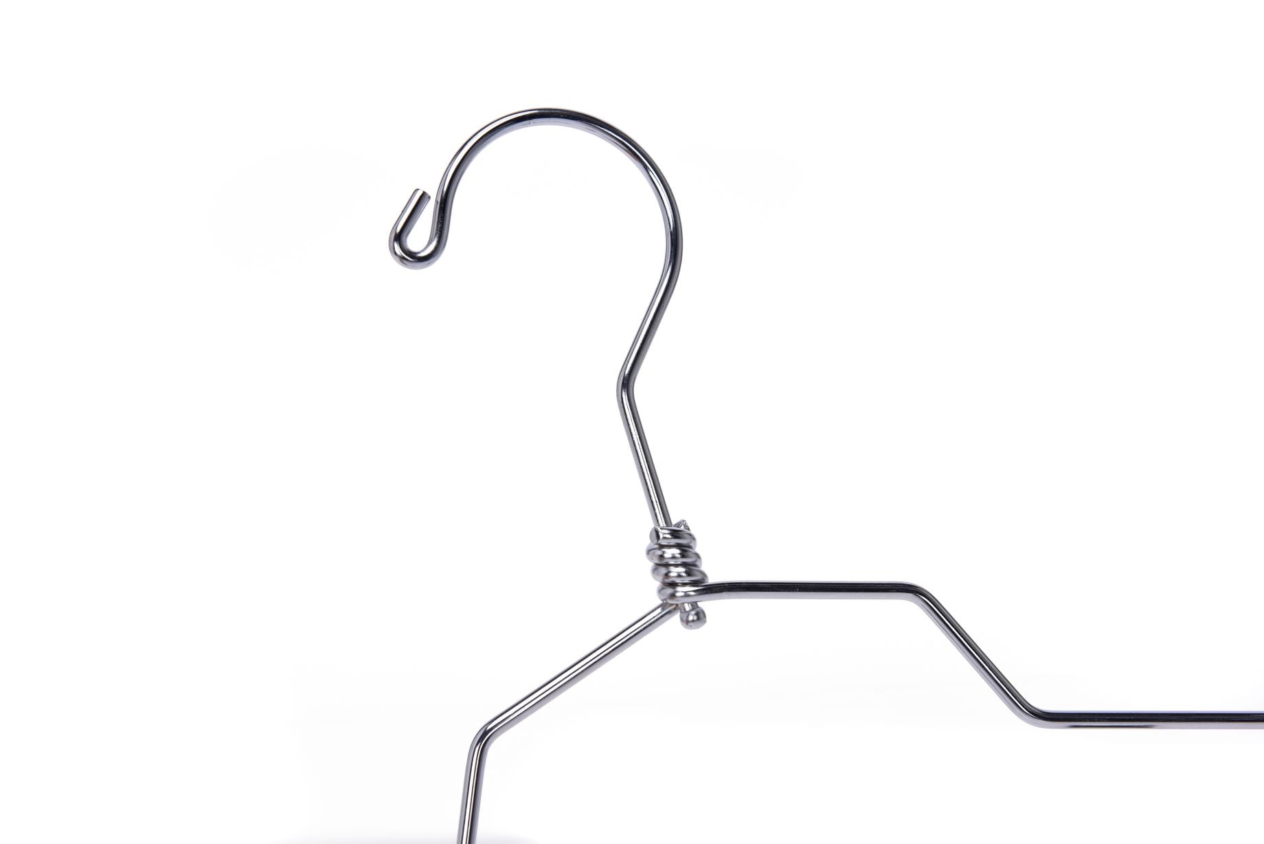 M057 - 12" Metal Hanger with Clips Swivel Hook Kids - 60 Pcs