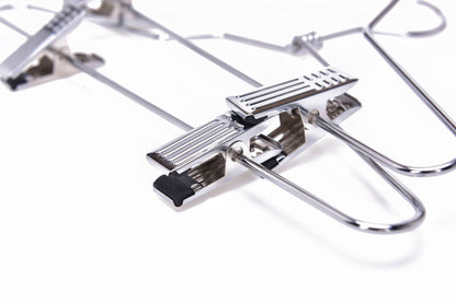 M057 - 12" Metal Hanger with Clips Swivel Hook Kids - 60 Pcs