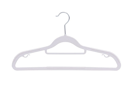 PL202 - 16.5" Space saving Plastic Shirt Hangers -White -200